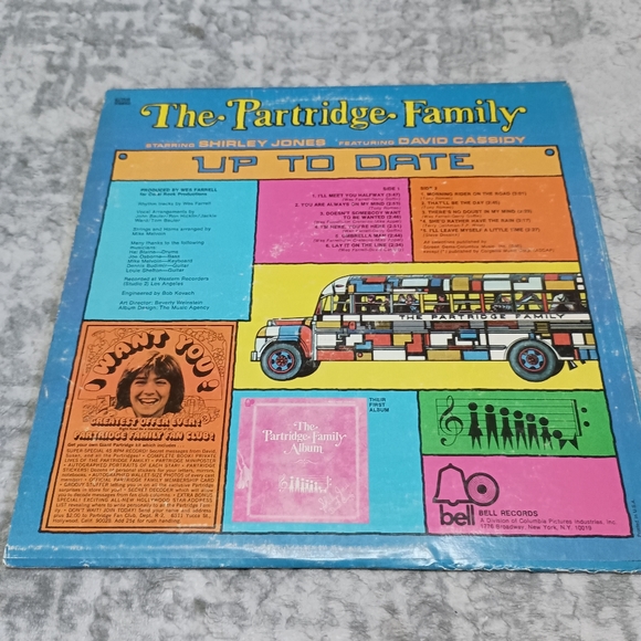 The Partridge Family 1970's "UpToDate" Vinyl Album - Picture 14 of 16